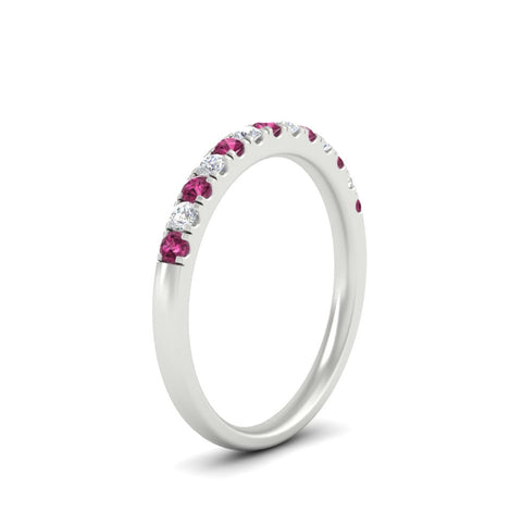 french-pave-half-eternity-0.25-carat-diamond-band-with-pink-sapphire-in-white-gold-FD9331ROBGSADRPIANGLE2-0.25CT-NL-WG