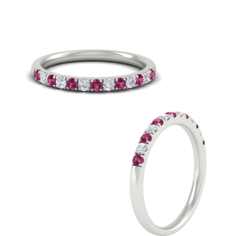 french-pave-half-eternity-0.25-carat-diamond-band-with-pink-sapphire-in-white-gold-FD9331ROBGSADRPIANGLE3-0.25CT-NL-WG