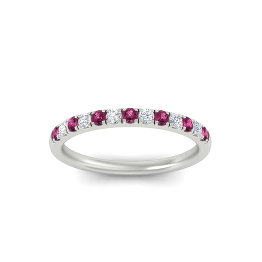 french-pave-half-eternity-0.25-carat-diamond-band-with-pink-sapphire-in-white-gold-FD9331ROBGSADRPIANGLE5-0.25CT-NL-WG