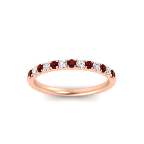 french-pave-half-eternity-0.25-carat-diamond-band-with-ruby-in-rose-gold-FD9331ROBGRUDRANGLE5-0.25CT-NL-RG