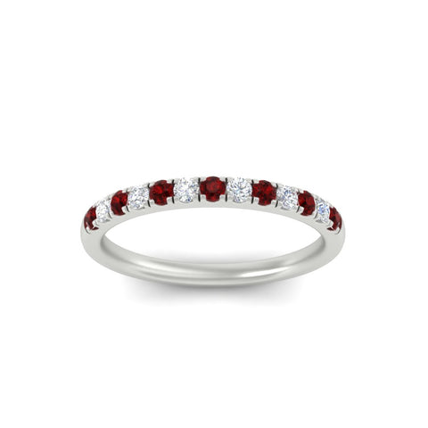 french-pave-half-eternity-0.25-carat-diamond-band-with-ruby-in-white-gold-FD9331ROBGRUDRANGLE5-0.25CT-NL-WG