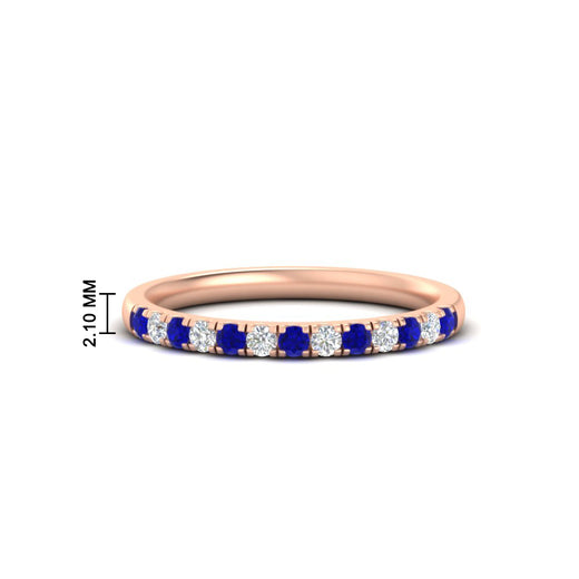 french-pave-half-eternity-0.25-carat-diamond-band-with-sapphire-in-rose-gold-FD9331ROBGSABL-0.25CT-NL-RG-HW