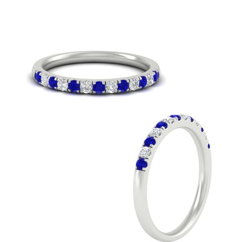 french-pave-half-eternity-0.25-carat-diamond-band-with-sapphire-in-white-gold-FD9331ROBGSABLANGLE3-0.25CT-NL-WG