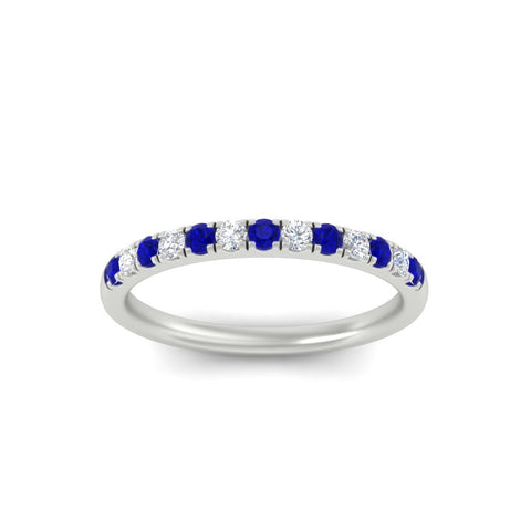 french-pave-half-eternity-0.25-carat-diamond-band-with-sapphire-in-white-gold-FD9331ROBGSABLANGLE5-0.25CT-NL-WG