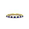 Load image into Gallery viewer, french-pave-half-eternity-0.25-carat-diamond-band-with-sapphire-in-yellow-gold-FD9331ROBGSABL-0.25CT-NL-YG