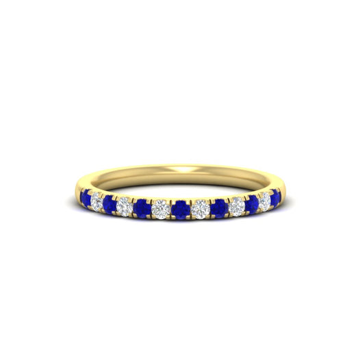 french-pave-half-eternity-0.25-carat-diamond-band-with-sapphire-in-yellow-gold-FD9331ROBGSABL-0.25CT-NL-YG
