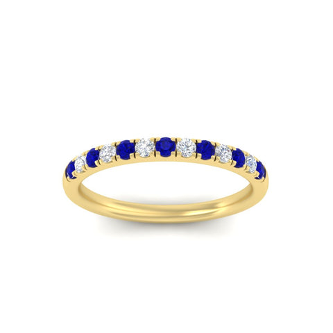 french-pave-half-eternity-0.25-carat-diamond-band-with-sapphire-in-yellow-gold-FD9331ROBGSABLANGLE5-0.25CT-NL-YG