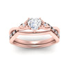 Load image into Gallery viewer, french-pave-heart-contour-black-diamond-wedding-band-in-rose-gold-FD9986B1HTGBLACK-NL-RG