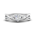 Thumbnail 1 - french-pave-heart-contour-diamond-wedding-band-in-white-gold-FD9986B1HT-NL-WG
