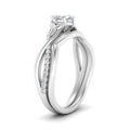 Thumbnail 4 - french-pave-heart-contour-diamond-wedding-band-in-white-gold-FD9986B1HT-NL-WG