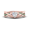 Thumbnail 53 - french-pave-heart-contour-emerald-wedding-band-in-rose-gold-FD9986B1HTGEMGR-NL-RG