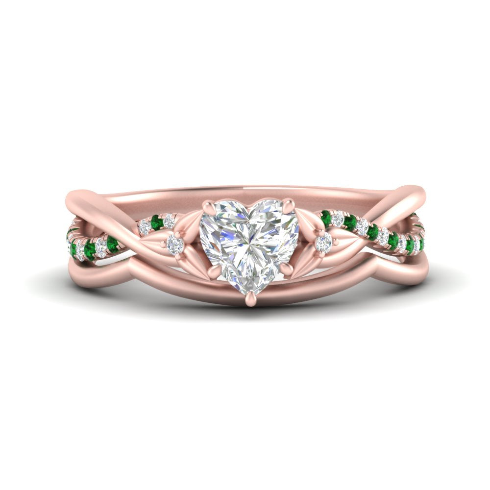 french-pave-heart-contour-emerald-wedding-band-in-rose-gold-FD9986B1HTGEMGR-NL-RG