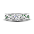 Thumbnail 49 - french-pave-heart-contour-emerald-wedding-band-in-white-gold-FD9986B1HTGEMGR-NL-WG