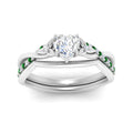 Thumbnail 51 - french-pave-heart-contour-emerald-wedding-band-in-white-gold-FD9986B1HTGEMGR-NL-WG