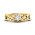 Thumbnail 57 - french-pave-heart-contour-emerald-wedding-band-in-yellow-gold-FD9986B1HTGEMGR-NL-YG