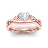 Load image into Gallery viewer, french-pave-heart-contour-orange-sapphire-wedding-band-in-rose-gold-FD9986B1HTGSAOR-NL-RG