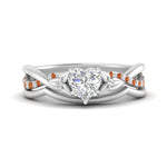 Load image into Gallery viewer, french-pave-heart-contour-orange-sapphire-wedding-band-in-white-gold-FD9986B1HTGSAOR-NL-WG
