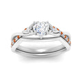 Thumbnail 39 - french-pave-heart-contour-orange-sapphire-wedding-band-in-white-gold-FD9986B1HTGSAOR-NL-WG