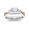 Load image into Gallery viewer, french-pave-heart-contour-orange-sapphire-wedding-band-in-white-gold-FD9986B1HTGSAOR-NL-WG
