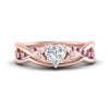Load image into Gallery viewer, french-pave-heart-contour-pink-sapphire-wedding-band-in-rose-gold-FD9986B1HTGSADRPI-NL-RG
