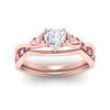 Load image into Gallery viewer, french-pave-heart-contour-pink-sapphire-wedding-band-in-rose-gold-FD9986B1HTGSADRPI-NL-RG