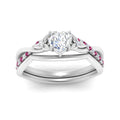 Thumbnail 27 - french-pave-heart-contour-pink-sapphire-wedding-band-in-white-gold-FD9986B1HTGSADRPI-NL-WG