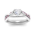 Load image into Gallery viewer, french-pave-heart-contour-pink-sapphire-wedding-band-in-white-gold-FD9986B1HTGSADRPI-NL-WG
