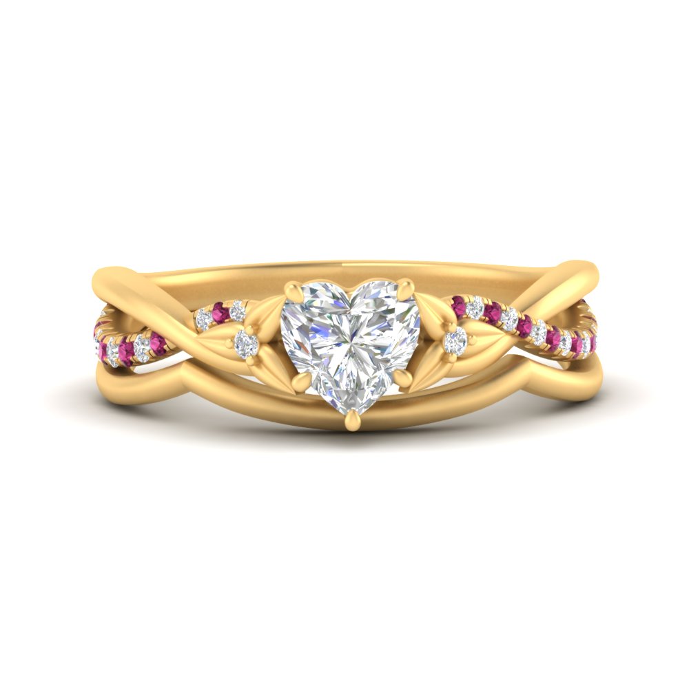 french-pave-heart-contour-pink-sapphire-wedding-band-in-yellow-gold-FD9986B1HTGSADRPI-NL-YG