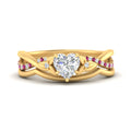 Thumbnail 33 - french-pave-heart-contour-pink-sapphire-wedding-band-in-yellow-gold-FD9986B1HTGSADRPI-NL-YG