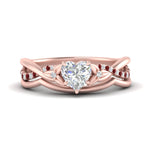 Load image into Gallery viewer, french-pave-heart-contour-ruby-wedding-band-in-rose-gold-FD9986B1HTGRUDR-NL-RG
