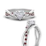 Load image into Gallery viewer, french-pave-heart-contour-ruby-wedding-band-in-white-gold-FD9986B1HTGRUDR-NL-WG

