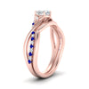 Load image into Gallery viewer, french-pave-heart-contour-sapphire-wedding-band-in-rose-gold-FD9986B1HTGSABL-NL-RG