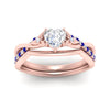 Load image into Gallery viewer, french-pave-heart-contour-sapphire-wedding-band-in-rose-gold-FD9986B1HTGSABL-NL-RG