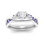 Load image into Gallery viewer, french-pave-heart-contour-sapphire-wedding-band-in-white-gold-FD9986B1HTGSABL-NL-WG
