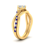 Load image into Gallery viewer, french-pave-heart-contour-sapphire-wedding-band-in-yellow-gold-FD9986B1HTGSABL-NL-YG
