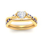 Load image into Gallery viewer, french-pave-heart-contour-sapphire-wedding-band-in-yellow-gold-FD9986B1HTGSABL-NL-YG
