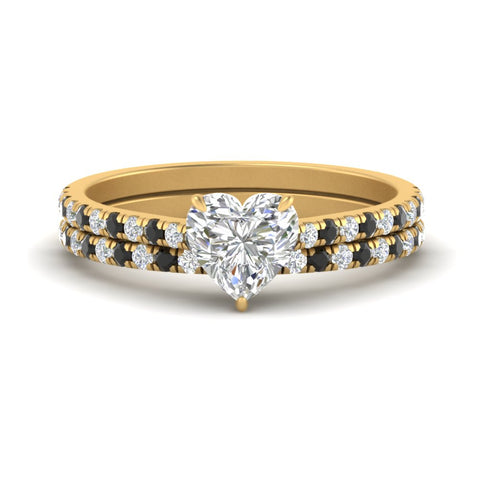 french-pave-heart-petite-black-diamond-wedding-ring-set-in-FD9918HTGBLACKANGLE3-NL-YG-B1