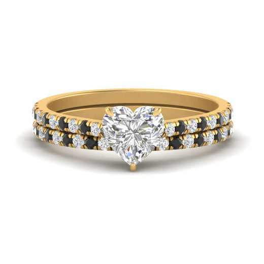 french-pave-heart-petite-black-diamond-wedding-ring-set-in-FD9918HTGBLACKANGLE3-NL-YG-B1