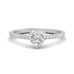 Load image into Gallery viewer, french-pave-heart-petite-diamond-engagement-ring-in-FD9918R