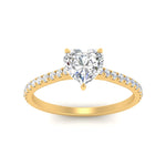 Load image into Gallery viewer, french-pave-heart-petite-diamond-engagement-ring-in-FD9918HTRANGLE3-NL-YG