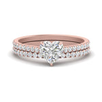 Load image into Gallery viewer, french-pave-heart-petite-diamond-wedding-ring-set-in-FD9918HTANGLE3-NL-RG-B1
