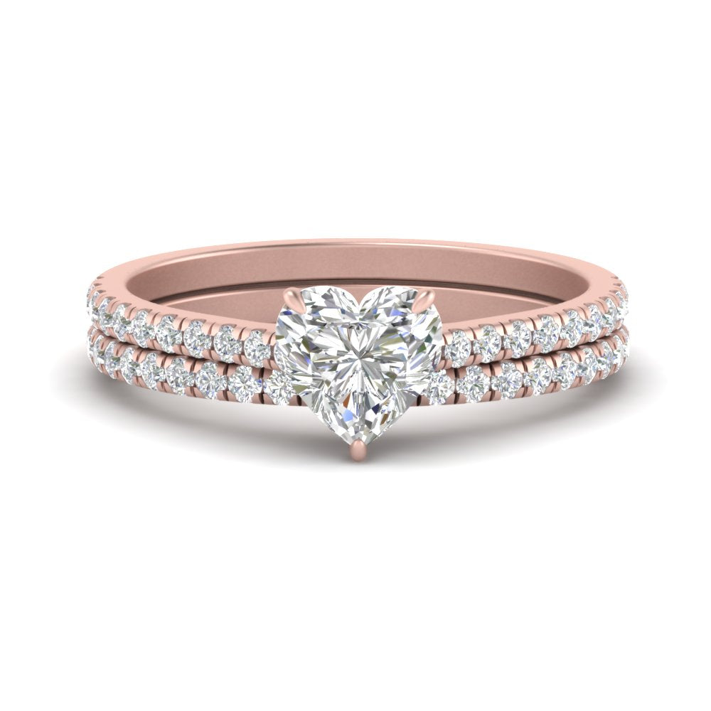 french-pave-heart-petite-diamond-wedding-ring-set-in-FD9918HTANGLE3-NL-RG-B1