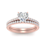 Load image into Gallery viewer, french-pave-heart-petite-diamond-wedding-ring-set-in-FD9918HTANGLE3-NL-RG-B1
