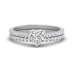 Load image into Gallery viewer, french-pave-heart-petite-diamond-wedding-ring-set-in-FD9918HTANGLE3-NL-WG-B1
