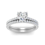 Load image into Gallery viewer, french-pave-heart-petite-diamond-wedding-ring-set-in-FD9918HTANGLE3-NL-WG-B1
