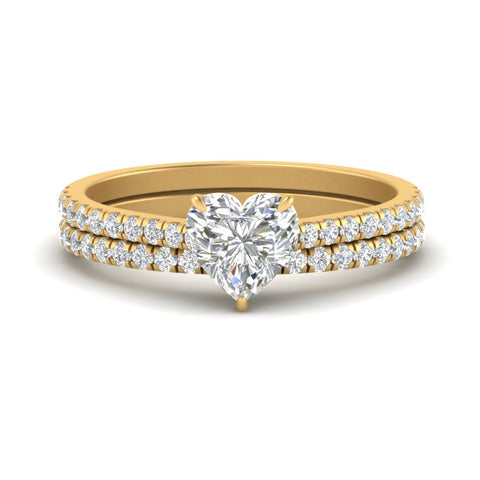 french-pave-heart-petite-diamond-wedding-ring-set-in-FD9918HTANGLE3-NL-YG-B1