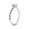 Load image into Gallery viewer, french-pave-heart-petite-emerald-engagement-ring-in-FD9918HTRGEMGRANGLE3-NL-WG