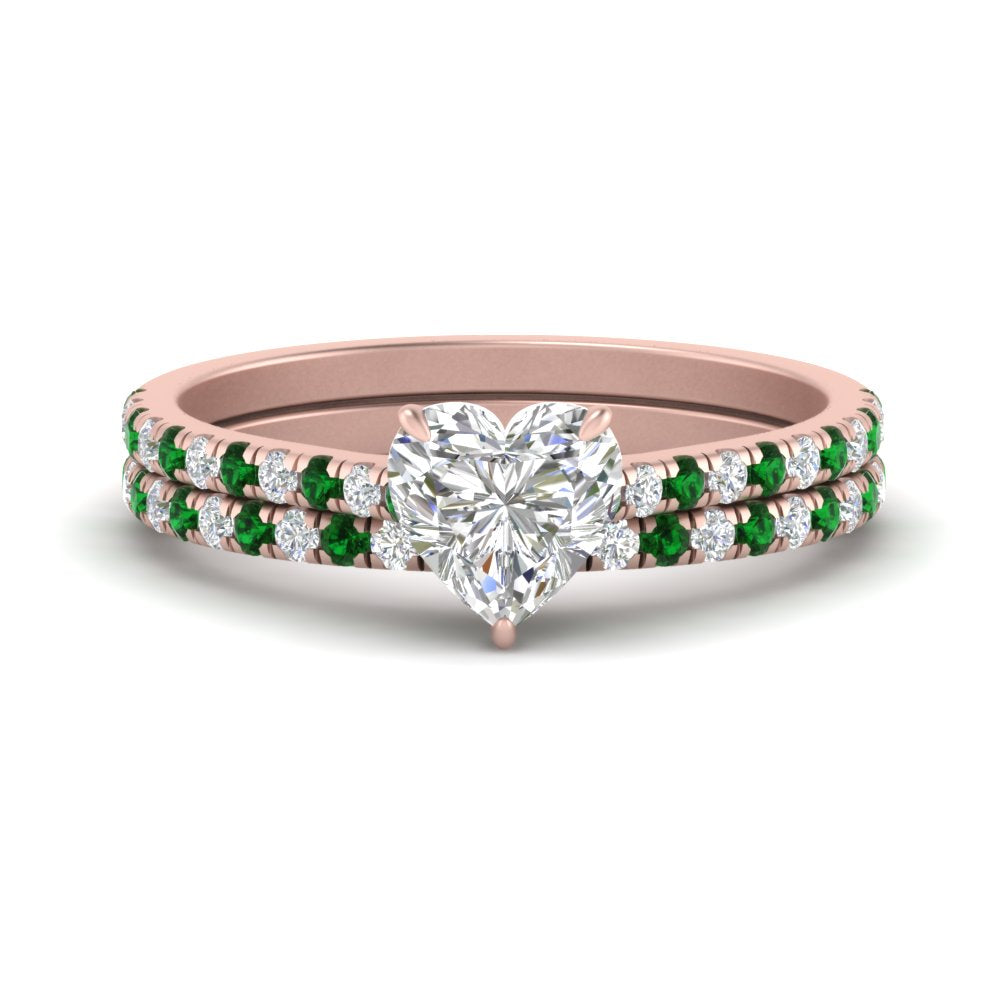 french-pave-heart-petite-emerald-wedding-ring-set-in-FD9918HTGEMGRANGLE3-NL-RG-B1