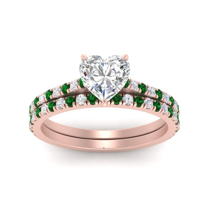 french-pave-heart-petite-emerald-wedding-ring-set-in-FD9918HTGEMGRANGLE3-NL-RG-B1