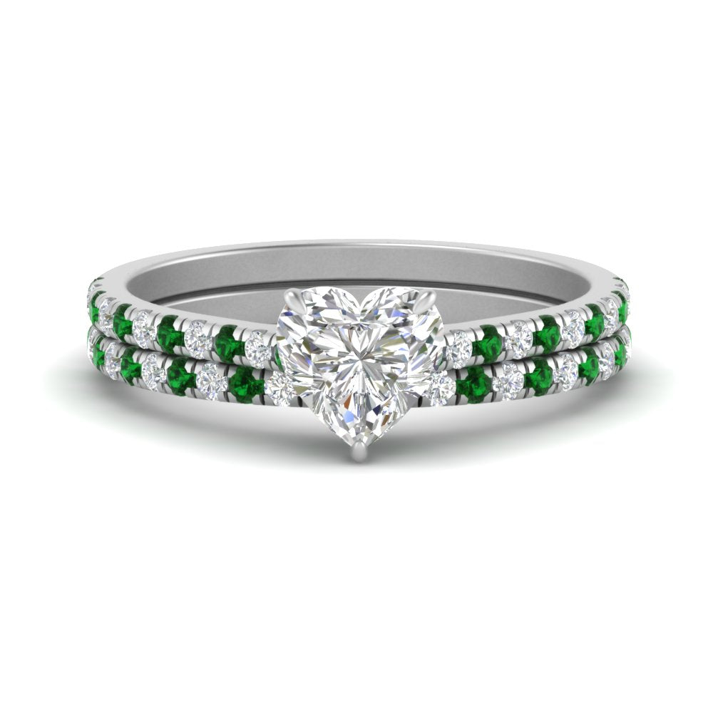 french-pave-heart-petite-emerald-wedding-ring-set-in-FD9918HTGEMGRANGLE3-NL-WG-B1